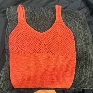 Coral knit tank with bralette M